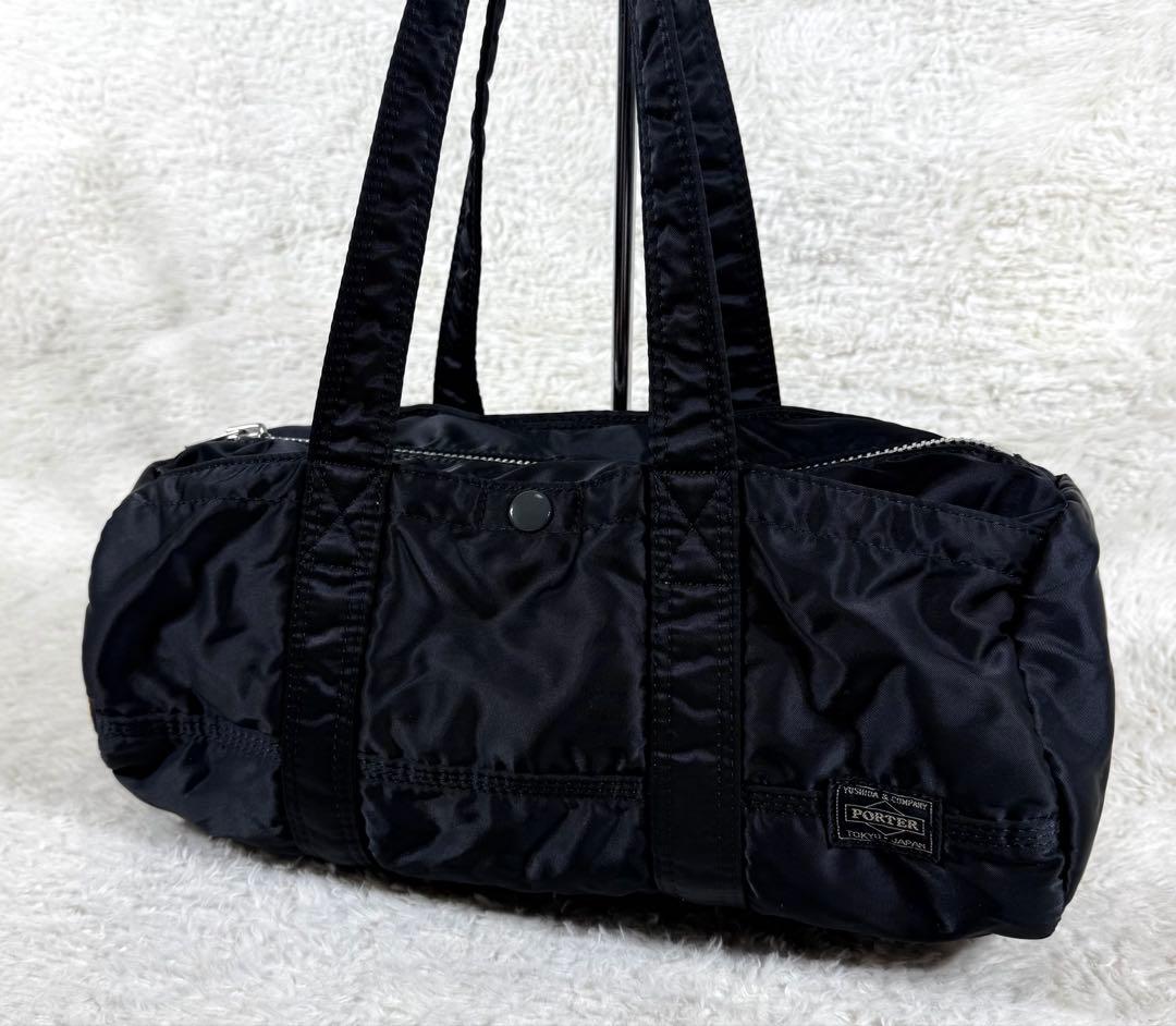 美品 porter タンカーミニボストンバッグ ダッフル ブラック